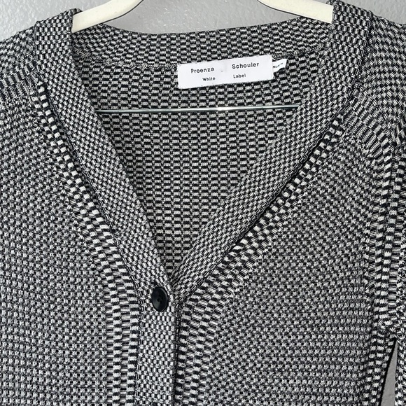 Proenza Schouler White Label Micro Stripe Rib Knit Dress S - Picture 5 of 8